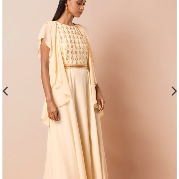 House of Indya Women's Gold Sequin Dress - Picture 2 of 14